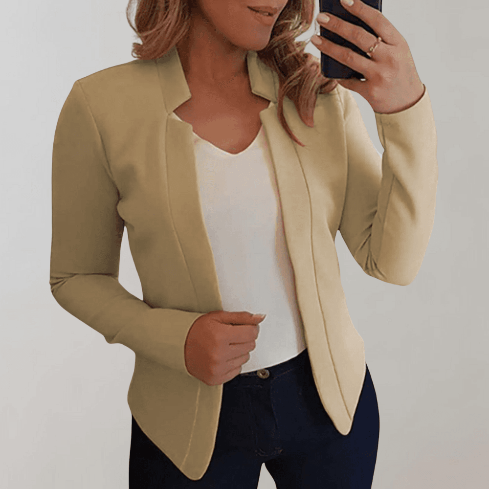 Dames Blazer - Elegant - Hoogwaardig Materiaal - Geschikt voor Zakelijke en Casual Gelegenheden