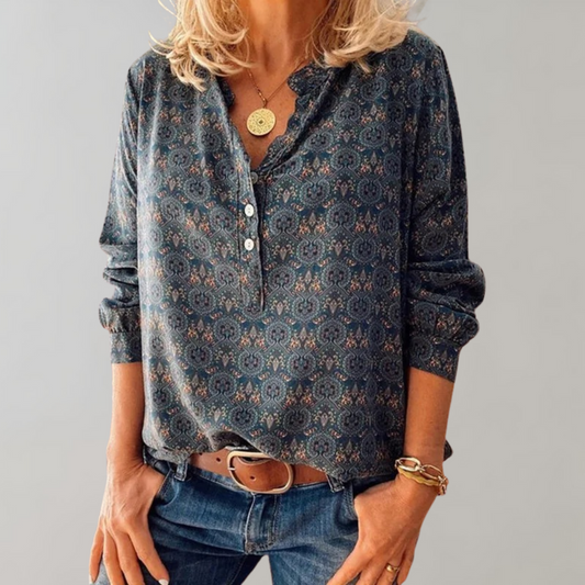 AMANDA | Klassiek vintage damesblouse