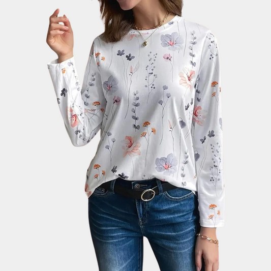 Brynhild Gebloemde damesblouse
