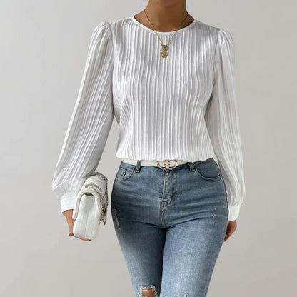 Uma | Stijlvolle Geplooide Blouse