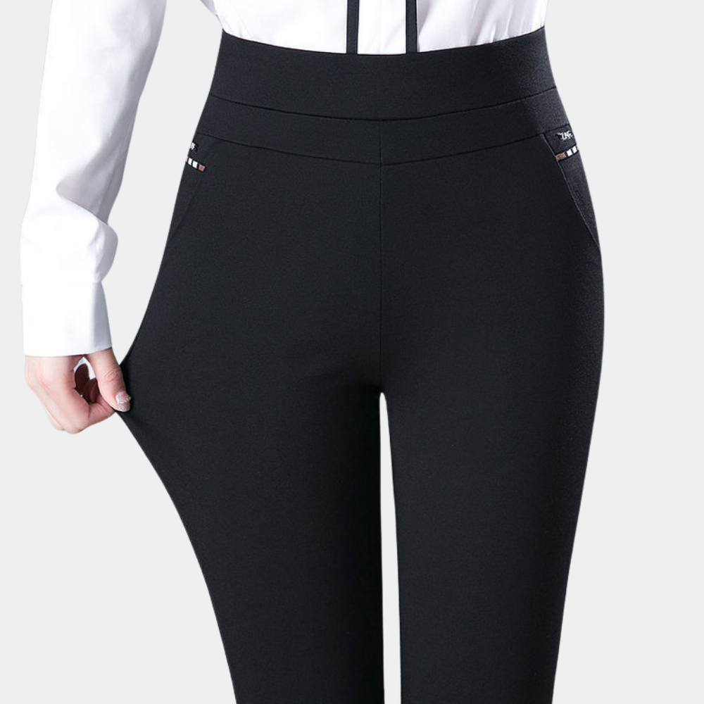 Margot | High-Waist Stretchbroek | Elegante Pasvorm | Comfortabele Stof