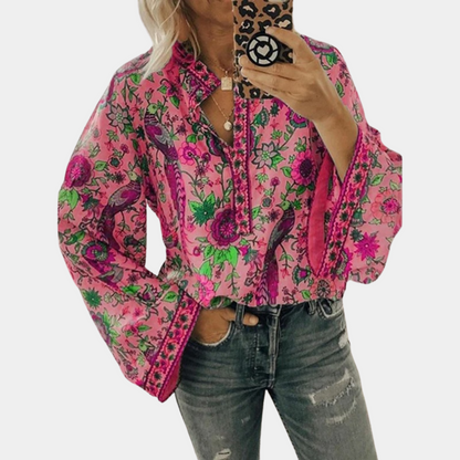 Cynthia Damesblouse met bloemenpatroon