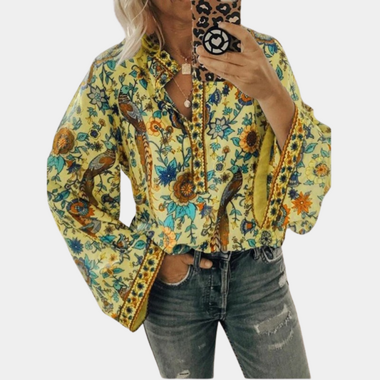 Cynthia Damesblouse met bloemenpatroon