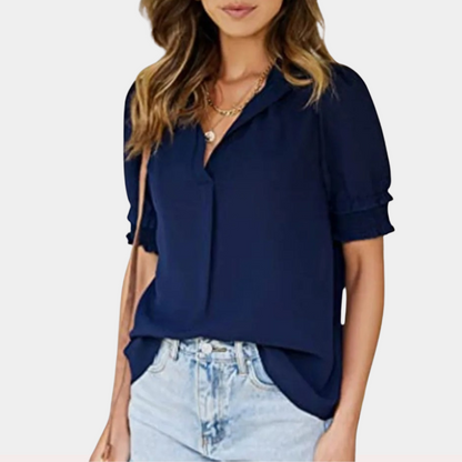 DAISY | Basic vhals blouse voor dames