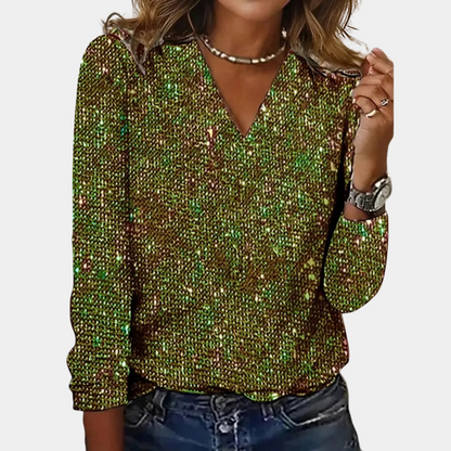 Priscilla - Glitter top voor dames