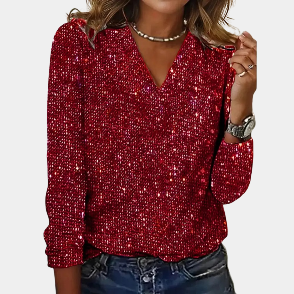 Priscilla - Glitter top voor dames