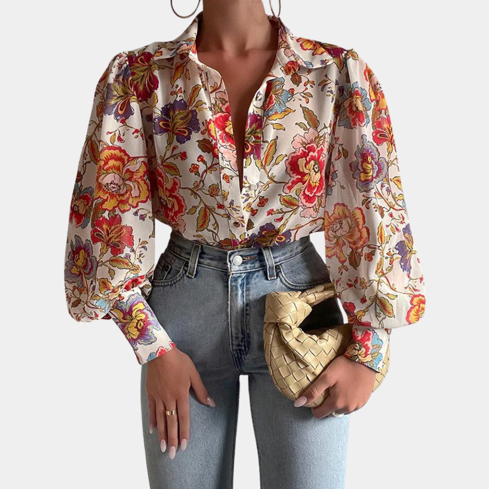 Bertha Stijlvolle damesblouse met lange mouwen