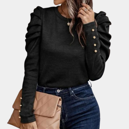 Aimee Effen damesblouse met pofmouwen