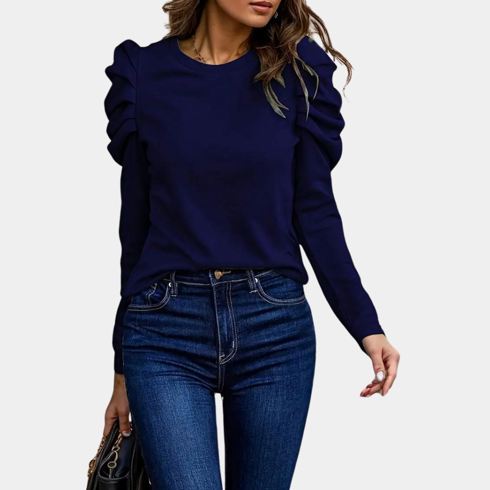 Aimee Effen damesblouse met pofmouwen