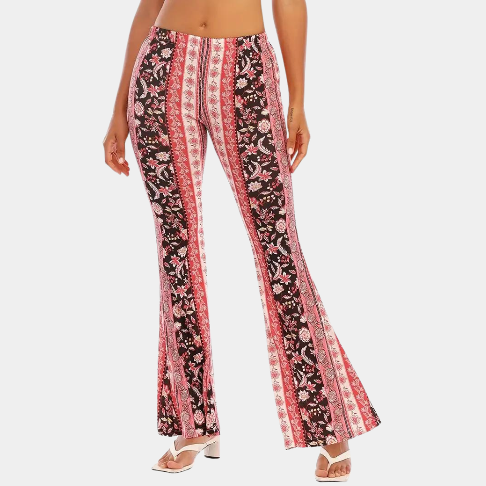 Boho-stijl uitlopende broek voor dames