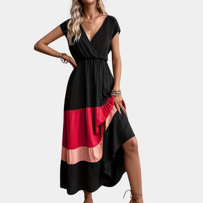 Linda Casual damesjurk met vhals