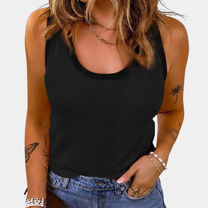 Darlene - Geribde Tanktop voor Dames - Casual & Ademend