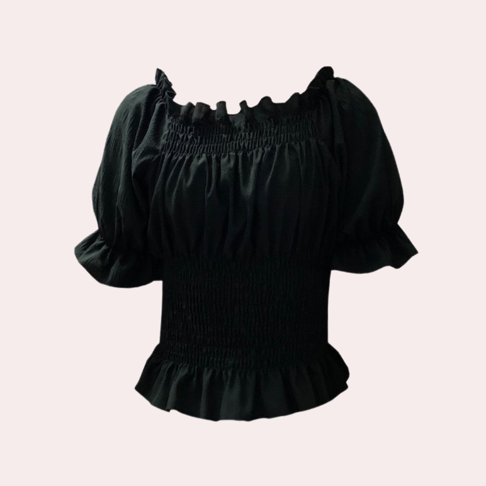 Agnes Moderne Zomerblouse met Pofmouwen