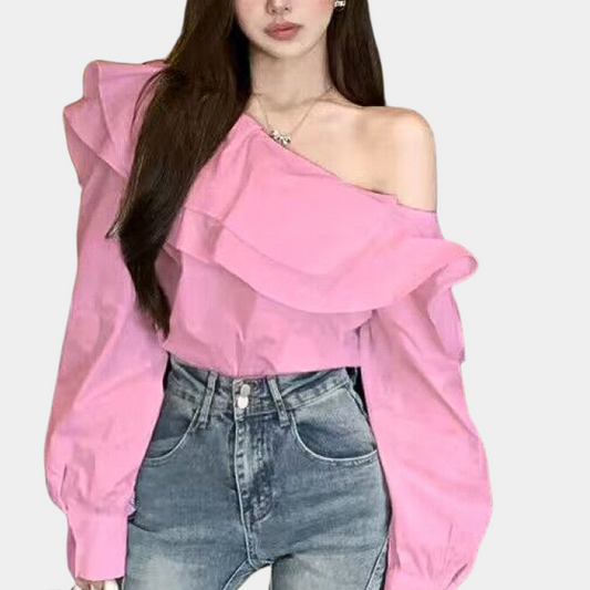 Alena Elegante OffShoulder Blouse voor Dames