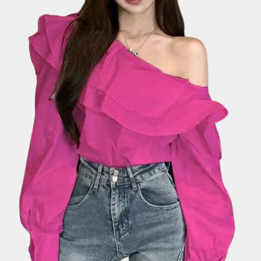 Alena Elegante OffShoulder Blouse voor Dames