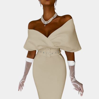 Elegante offshoulder avondjurk voor dames