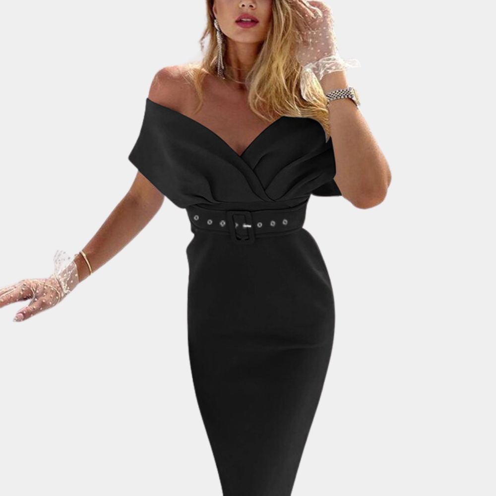 Elegante offshoulder avondjurk voor dames