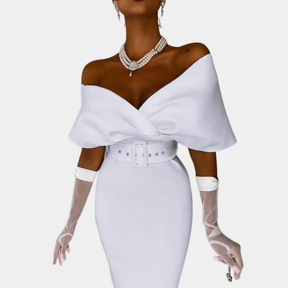 Elegante offshoulder avondjurk voor dames
