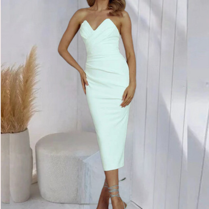 Paulita Elegante Strapless Zomerjurk