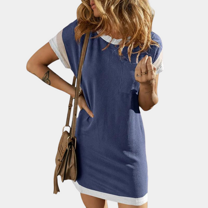 Henriqua Casual overhemdjurk met kleurblok voor dames