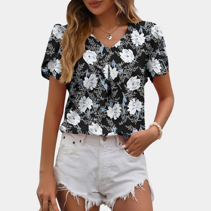 Aurelia Elegante damesblouse met Vhals