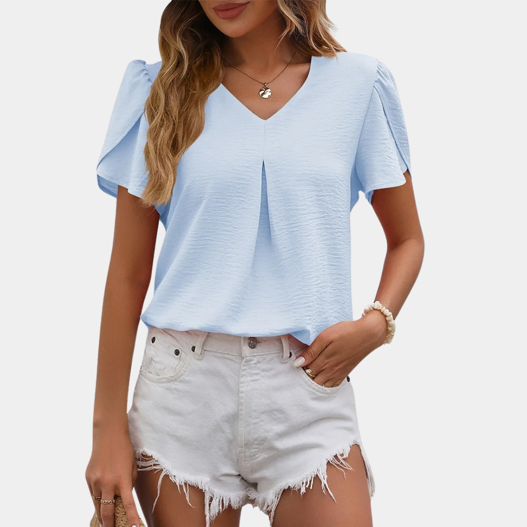 Aurelia Elegante damesblouse met Vhals