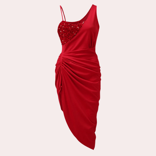 Bernarda Elegante Jurk met Fonkelende Pailletten