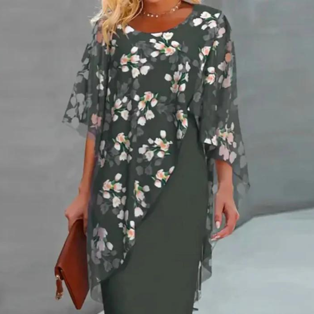Linnea Dames Jurk met Bloemenprint