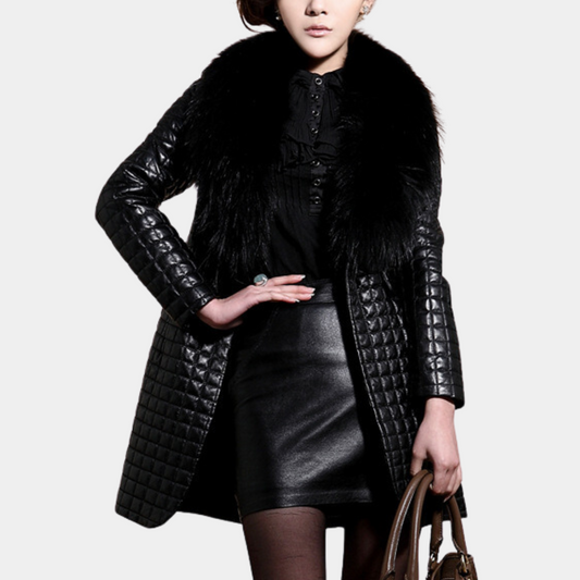 Grana Coat | Long Fur Coat for Women