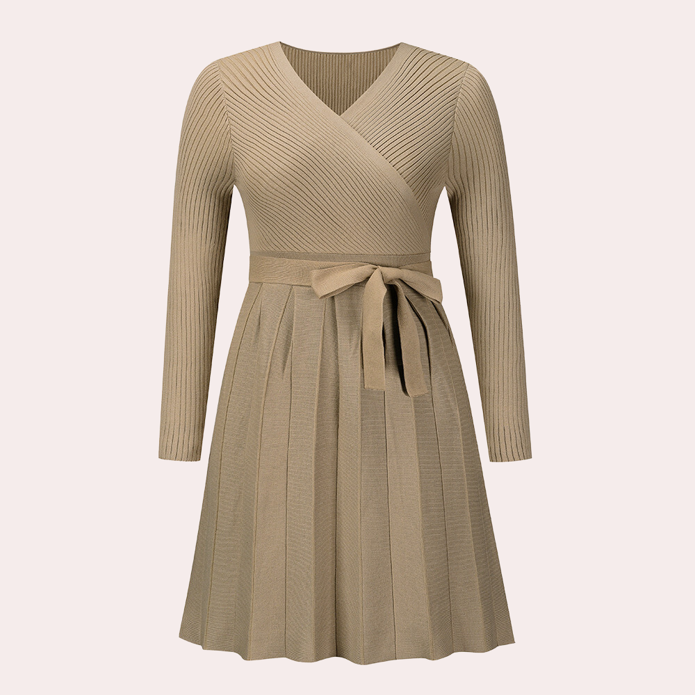 Dahlia Elegante Plooi Midi Dress voor dames