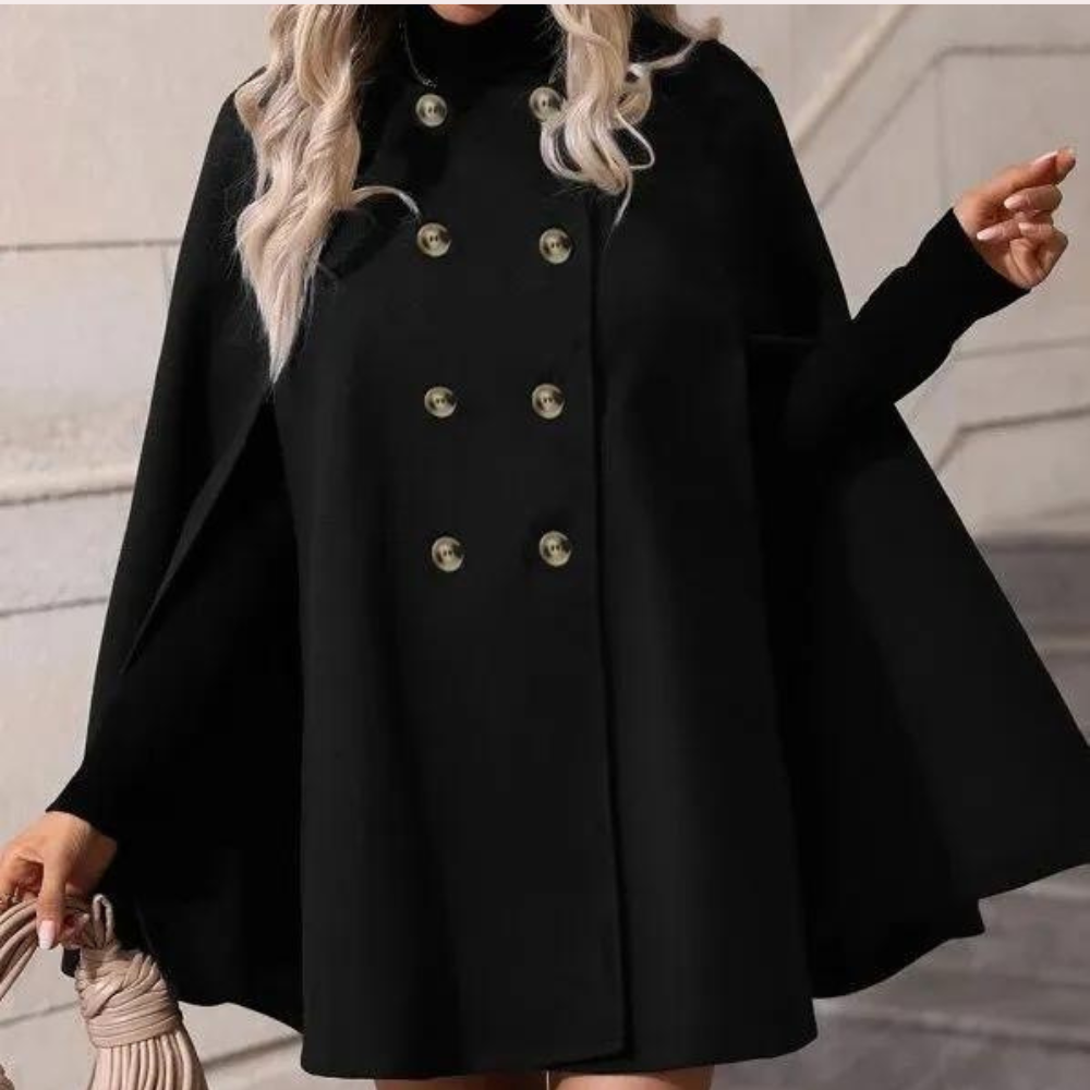 Gemmeline Coat | Double Breasted Loose Coat for Women