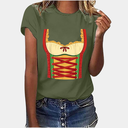 Marie - Bedrukt T-shirt voor Dames - Leuk & Uniek