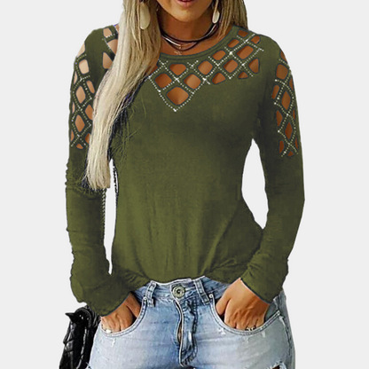 Mariel Moderne Damestop met Modieus CutOut ontwerp