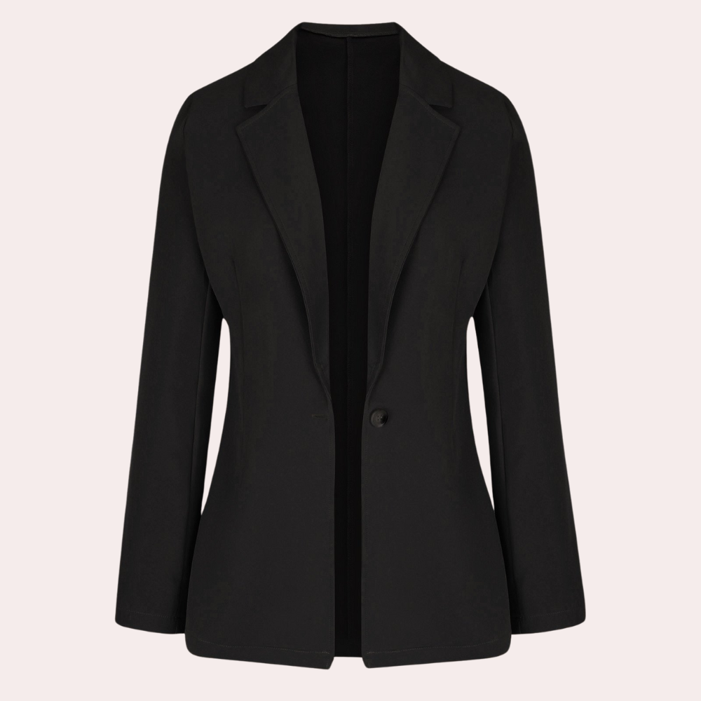 Nastya - Minimalistische effen blazer voor dames