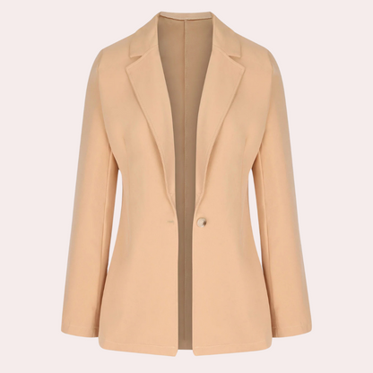 Nastya - Minimalistische effen blazer voor dames