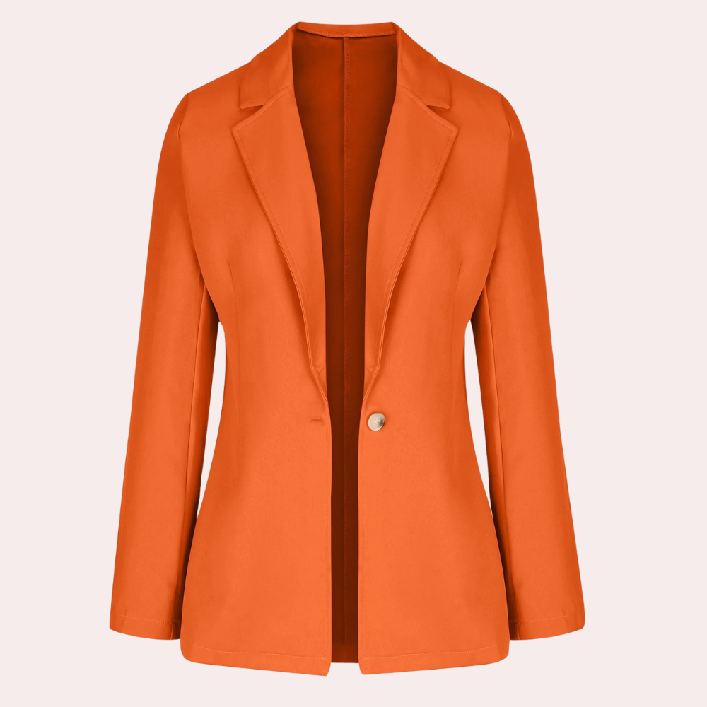 Nastya - Minimalistische effen blazer voor dames