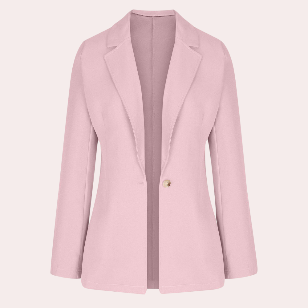 Nastya - Minimalistische effen blazer voor dames