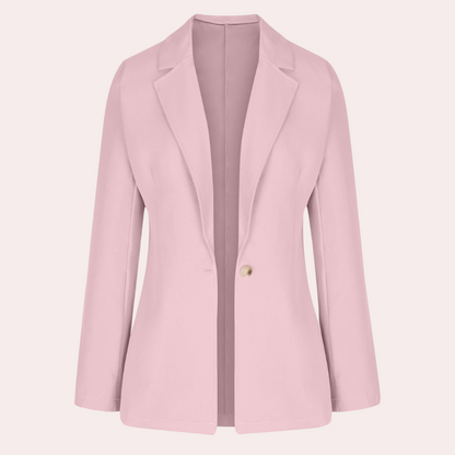 Nastya - Minimalistische effen blazer voor dames