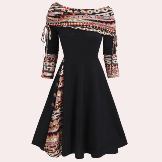 Winona Dames Feminine Flairjurk