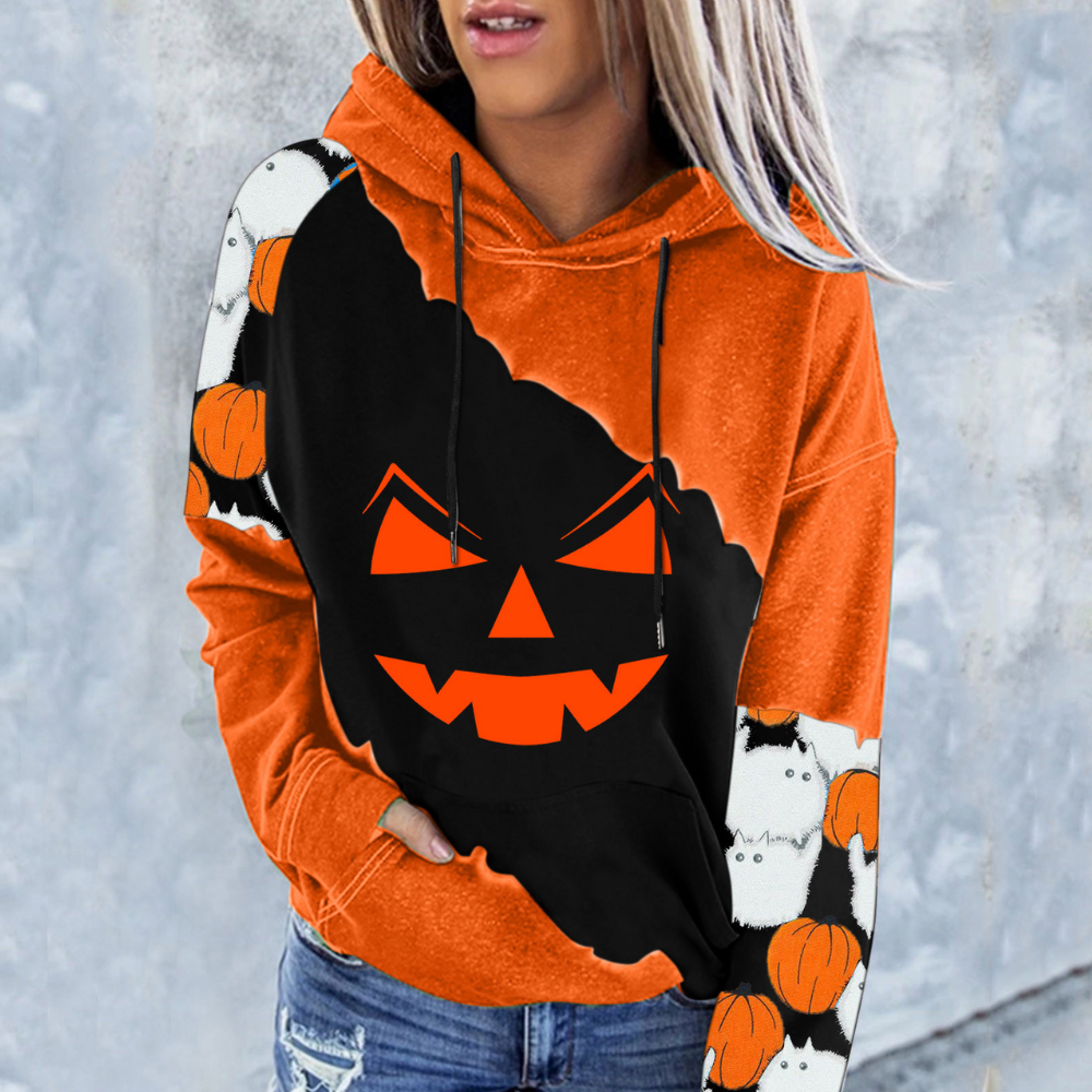 Haydée - Trendy Halloween-sweatshirt voor dames