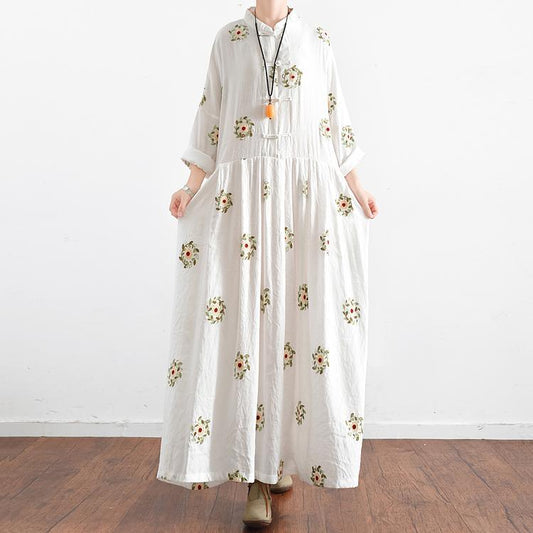 Cassy Zomerjurk in chinoiserie met bloemen