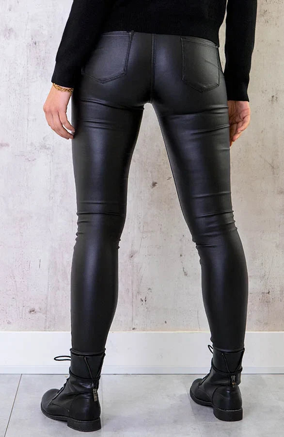 Olivia | Leren Skinny Broek | Stoer & Chic | Perfecte Pasvorm