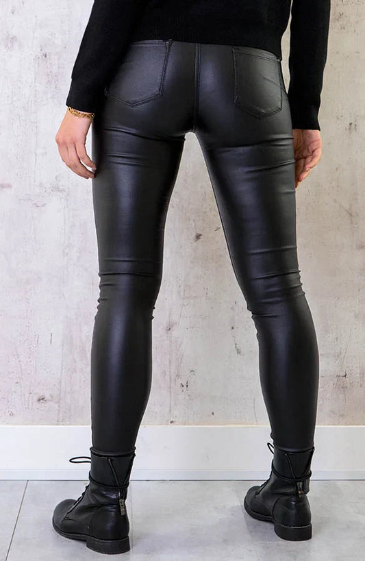 Olivia | Leren Skinny Broek | Stoer & Chic | Perfecte Pasvorm