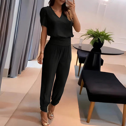 Moderne Damesoutfit Shirt en Broek Set