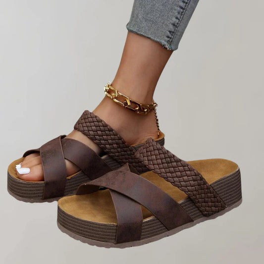 Orthopedische plateausandalen dames comfortabel