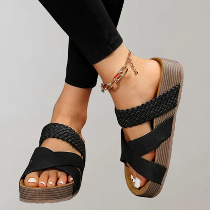 Orthopedische plateausandalen dames comfortabel