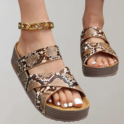 Orthopedische plateausandalen dames comfortabel