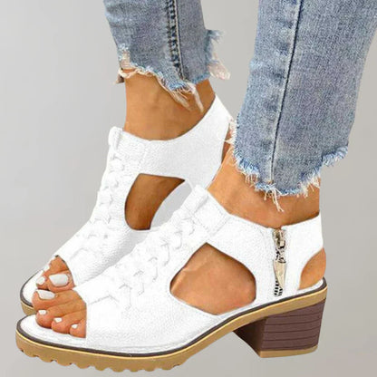 Orthopedische sandalen met hak