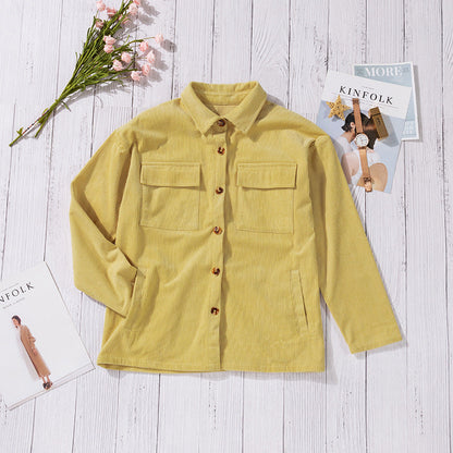 Corduroy Overhemd - Knoopsluiting & Borstzakken