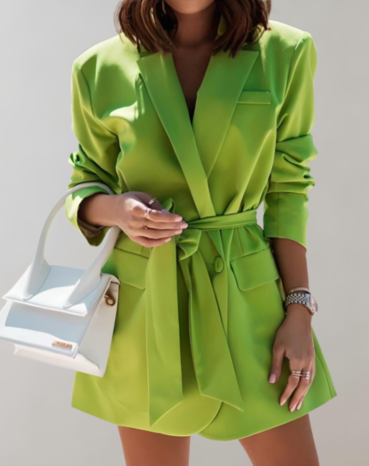 Cosette - Oversized blazer met riem in verschillende kleuren